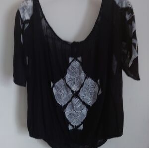 Black and White Women's Top